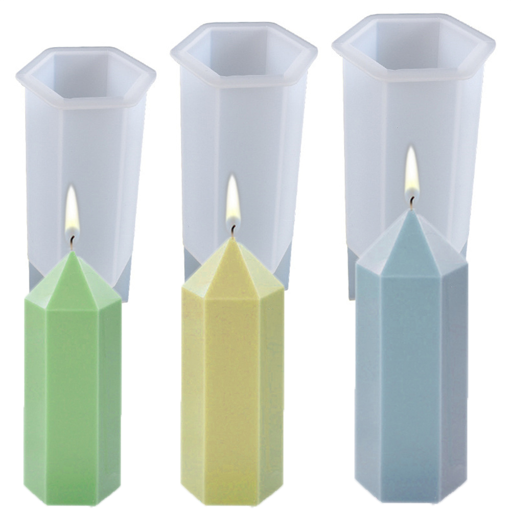Candle Making Workshop - 3D Hexagonal Column Candle Molds Silicone