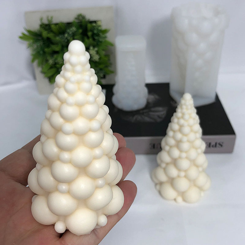 Candle Making Kits - 3D Bubble Christmas Tree Silicone Candle