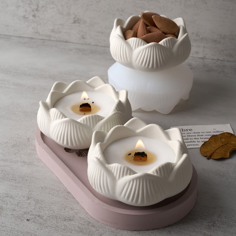 3D Lotus Candle Holder Silicon - Candle Making Process ulasan dan harga