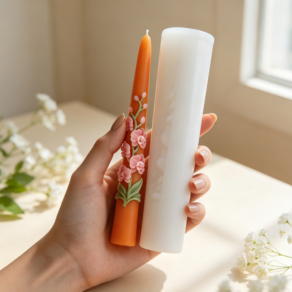 Long Pole Flower Taper Candle  - Candle Making Tips ulasan dan harga