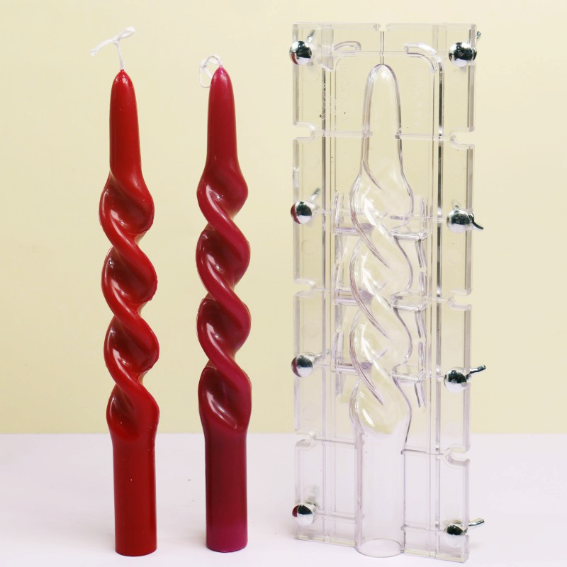 Twisted Stripe Column Acrylic  - Candle Making Kits ulasan dan harga