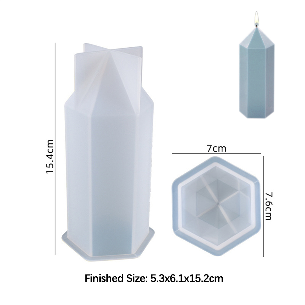 3D Hexagonal Column Candle Mol - Candle Making Workshop ulasan dan harga