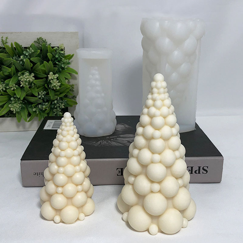 3D Bubble Christmas Tree Silic - Candle Making Kits ulasan dan harga