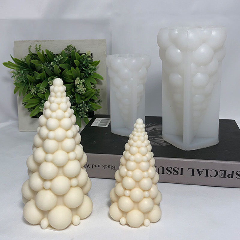 3D Bubble Christmas Tree Silic - Candle Making Kits ulasan dan harga