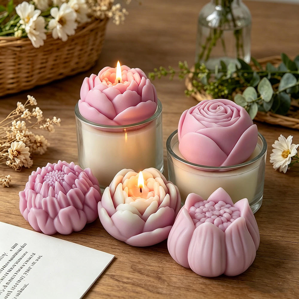 3D Flower Silicone Mold Peony  - Candle Making Tips ulasan dan harga