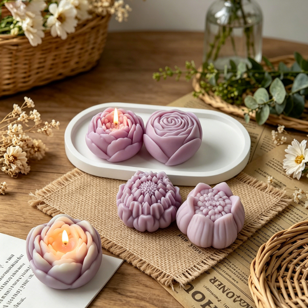 3D Flower Silicone Mold Peony  - Candle Making Tips ulasan dan harga