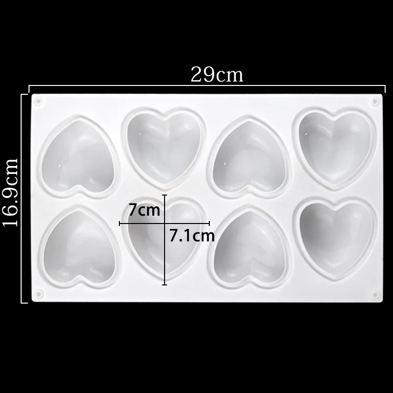 Love Heart Silicone Soap Mold  - Candle Making Workshop ulasan dan harga