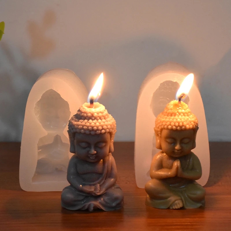 3D Buddha Silicone Candle Mold - Candle Making Process ulasan dan harga