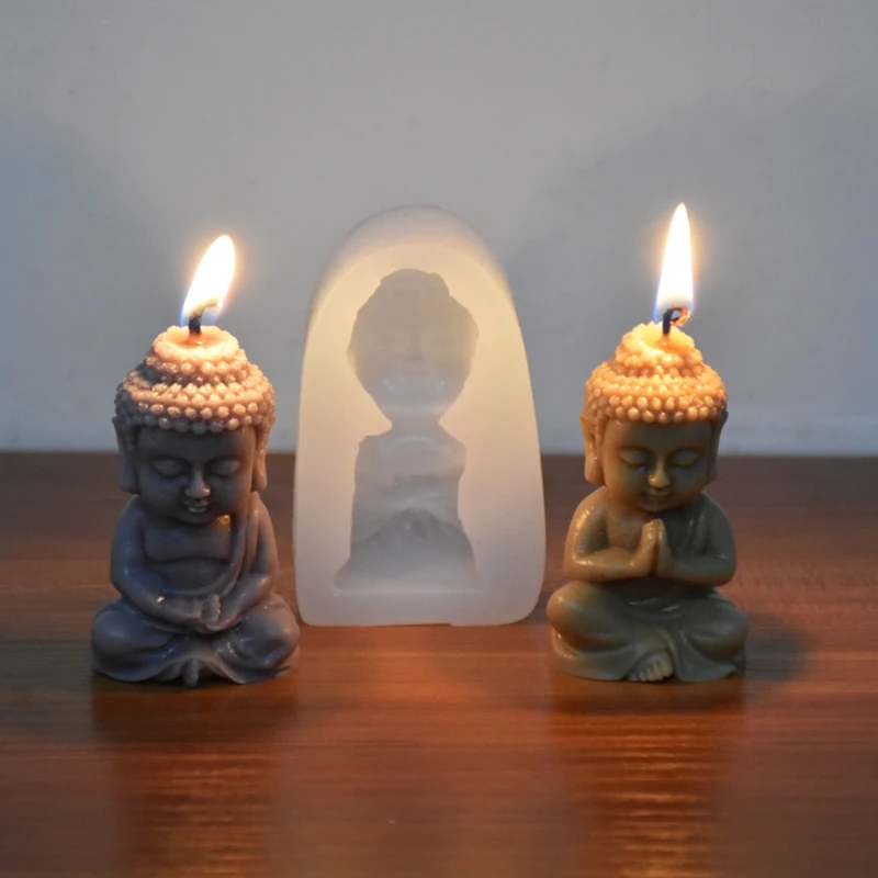3D Buddha Silicone Candle Mold - Candle Making Process ulasan dan harga