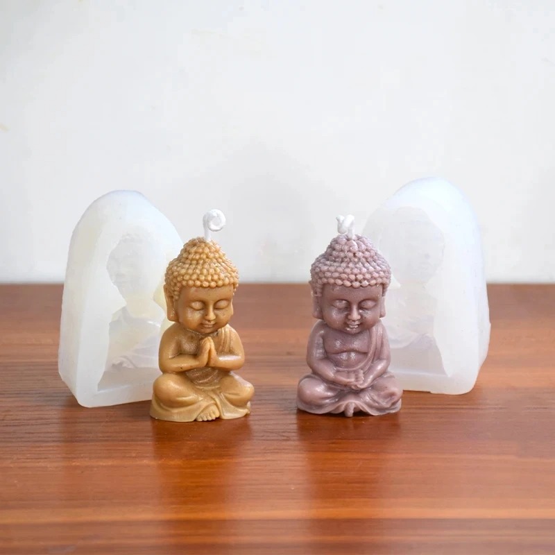 3D Buddha Silicone Candle Mold - Candle Making Process ulasan dan harga