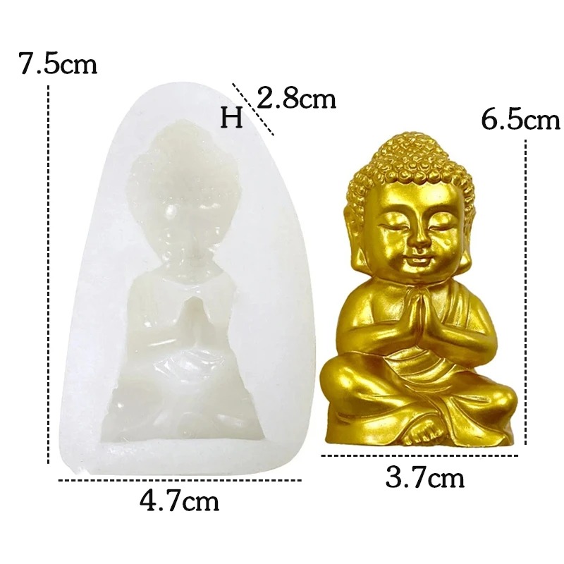 3D Buddha Silicone Candle Mold - Candle Making Process ulasan dan harga
