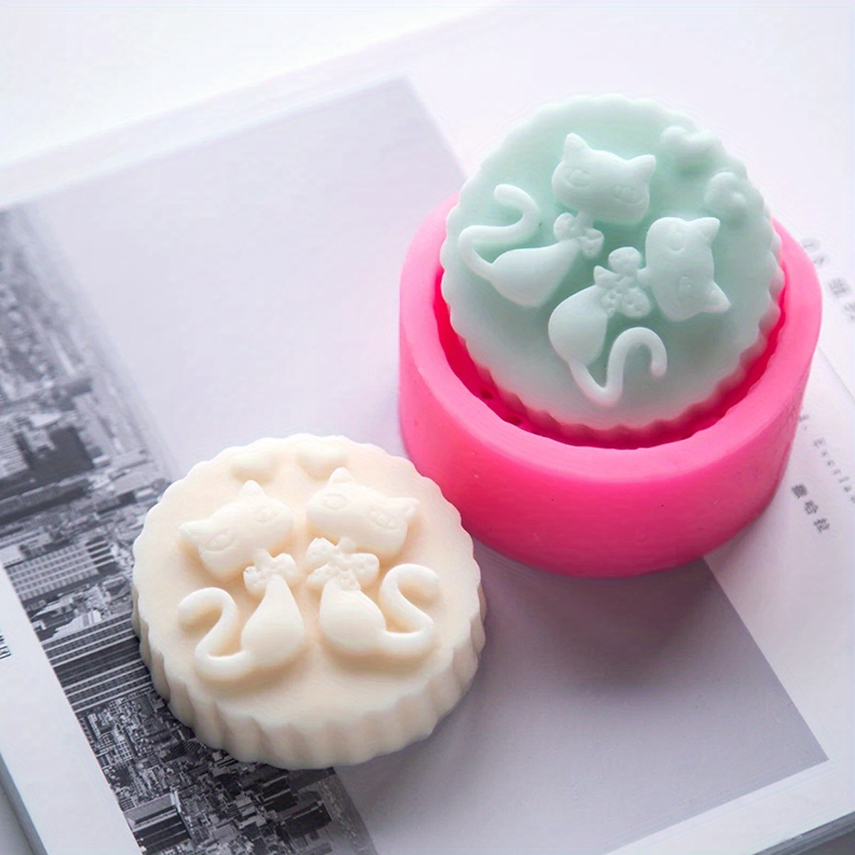 1-Piece Silicone Cat Soap Mold - Candle Making Tips ulasan dan harga
