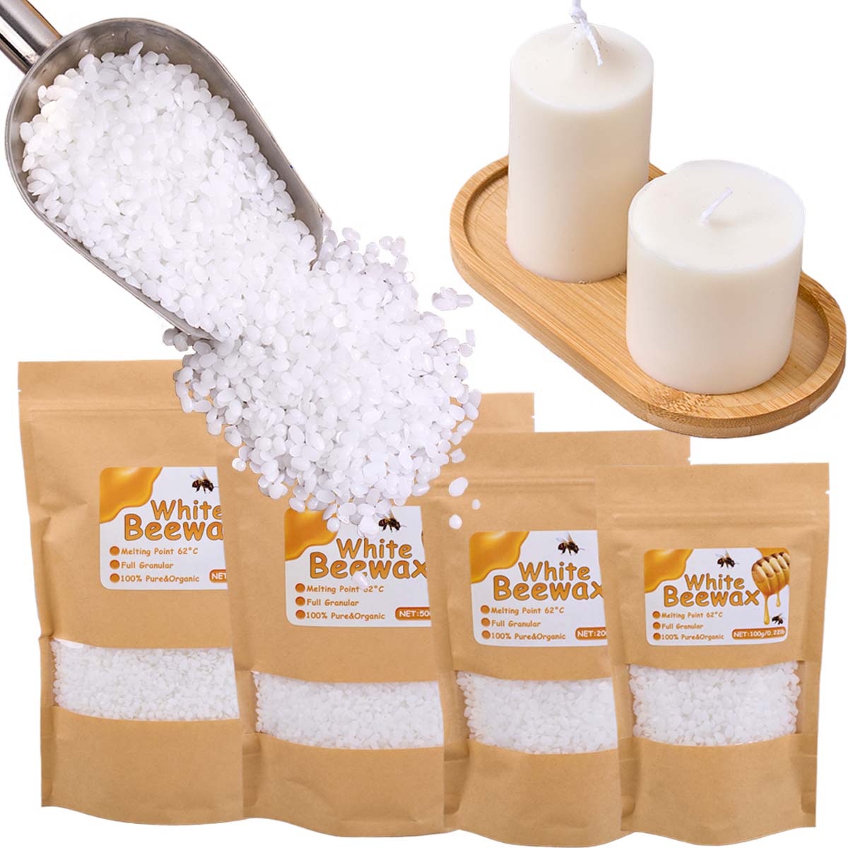 White Beeswax Pure Natural Gra - Candle Making With Beeswax ulasan dan harga