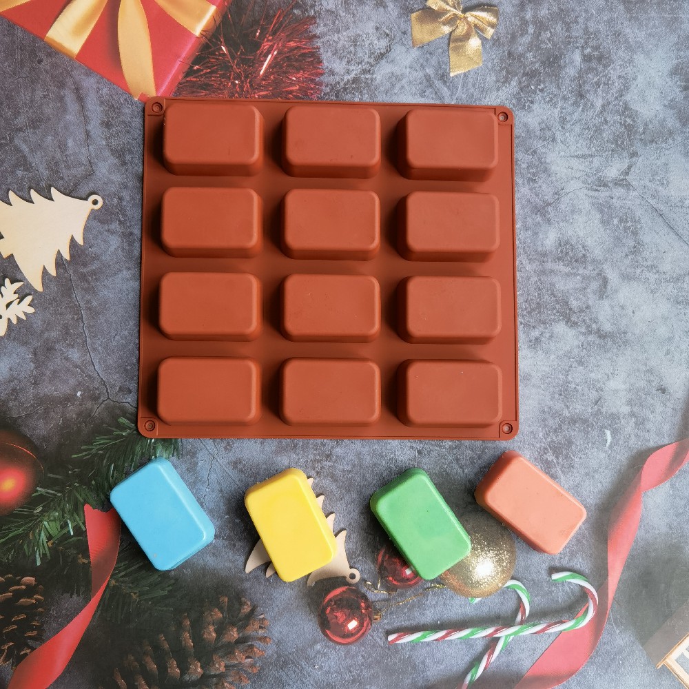 12 Cavity Square Silicone Soap - Candle Making Tips ulasan dan harga