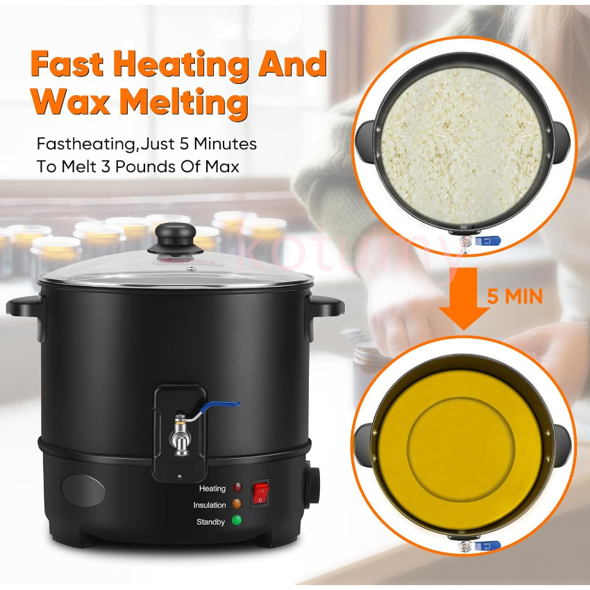 EU US Plug Electric Melting Ca - Candle Making Wax Melter ulasan dan harga