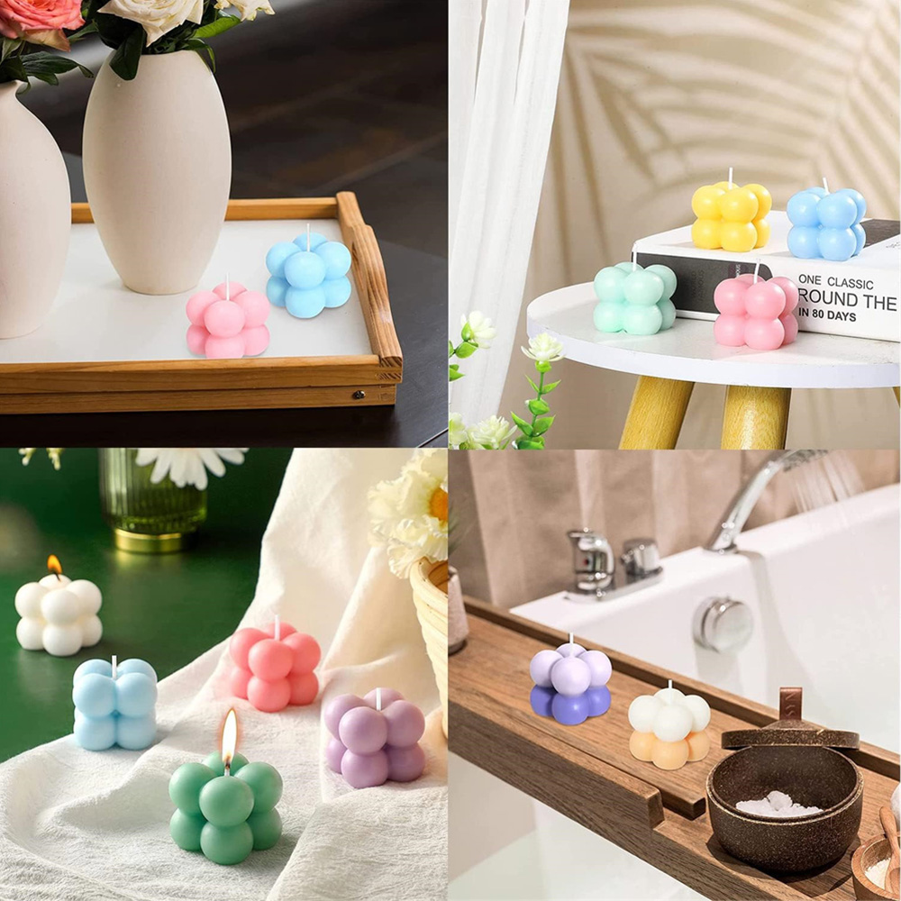 3D Bubble Cube Silicone Candle - Candle Making Kits ulasan dan harga